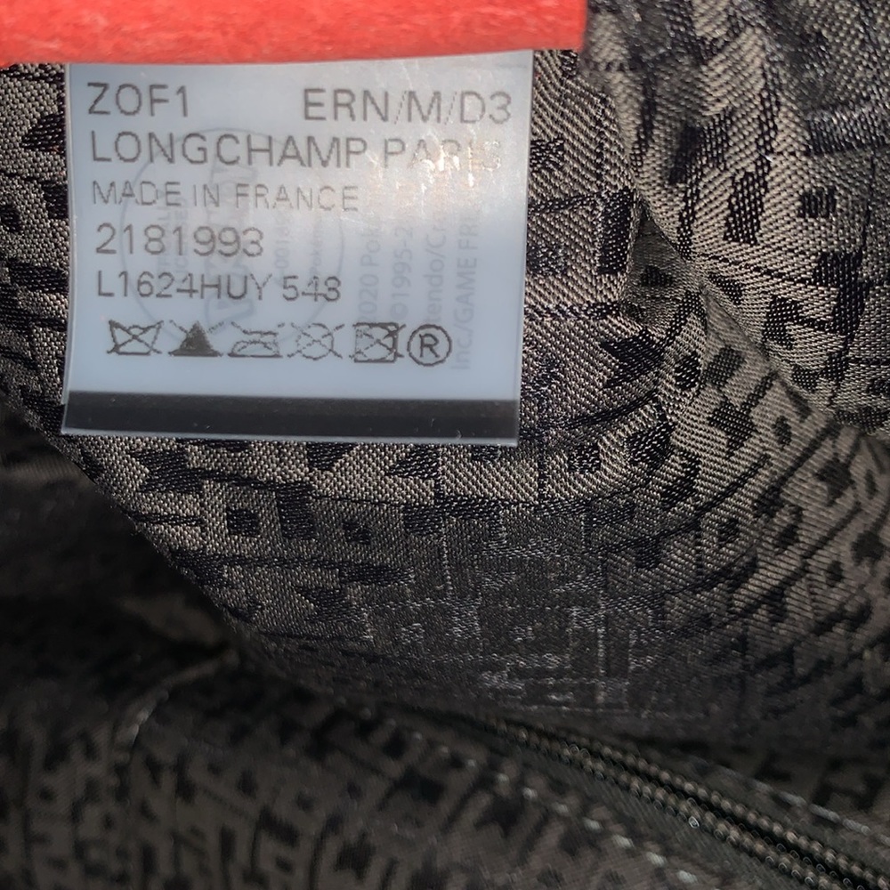 Brand New Le Pliage Cuir Pokemon Red Leather Travel Bag (NWOT) - Picture 10 of 15